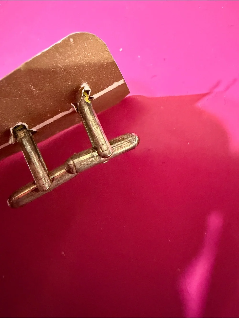 Cuff Links Olive and Brown Stone Dome Cuff links- Claire·Sanchez Designer